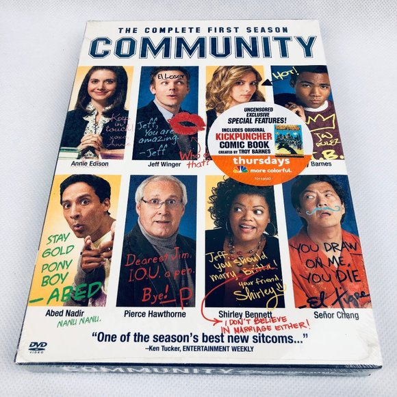 Community TV Show Complete First Season All 25 Episodes on 4 DVD Discs Sealed - Picture 1 of 8